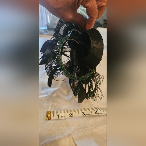 ❤️Stunning peacock feather facinator, brand new - Picture 7 of 8